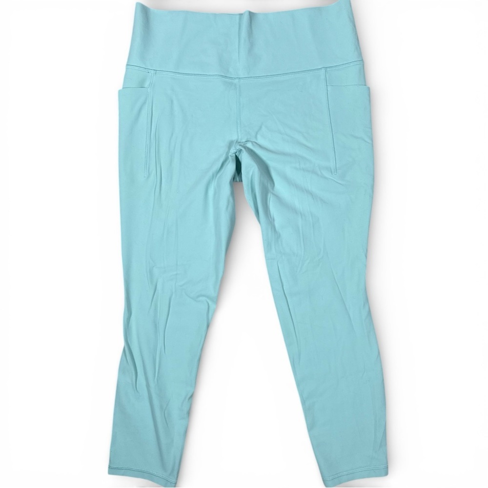 Athleta 7/8 length Pocket Leggings Mint Green Size Large